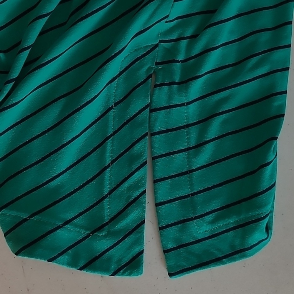 J. Jill Turquoise Striped Sleeveless Top/Tunic size Large - Picture 6 of 8